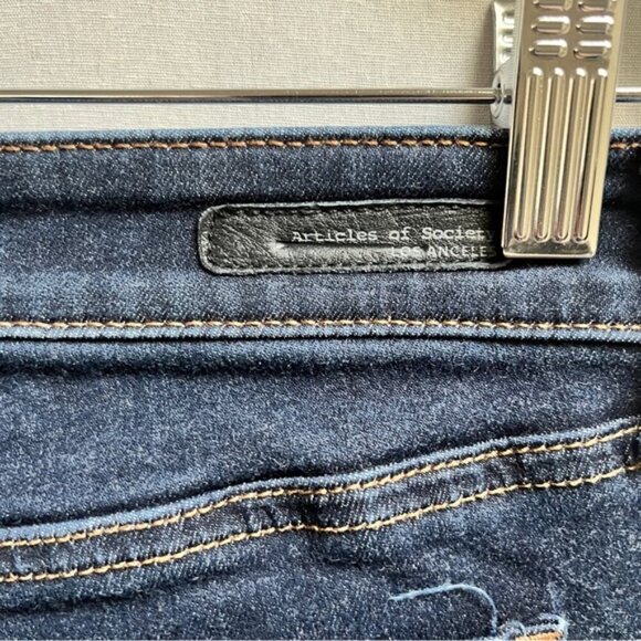 Articles of Society fat washed skinny jeans Sz 27 - Picture 5 of 13